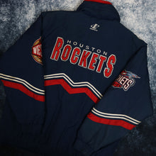 Load image into Gallery viewer, Vintage Navy Houston Rockets Logo Athletic Jacket
