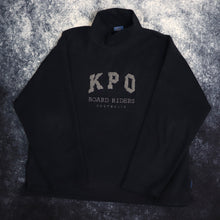 Load image into Gallery viewer, Vintage Navy Kangaroo Poo High Neck Fleece Sweatshirt | Large
