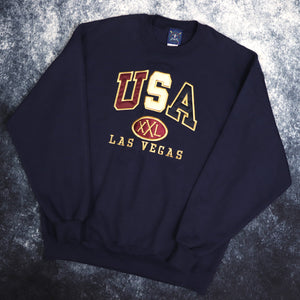 Vintage 90's Navy Las Vegas USA Sweatshirt | Large