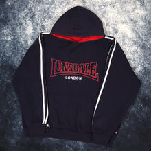Load image into Gallery viewer, Vintage Navy Lonsdale Spell Out Hoodie | Large
