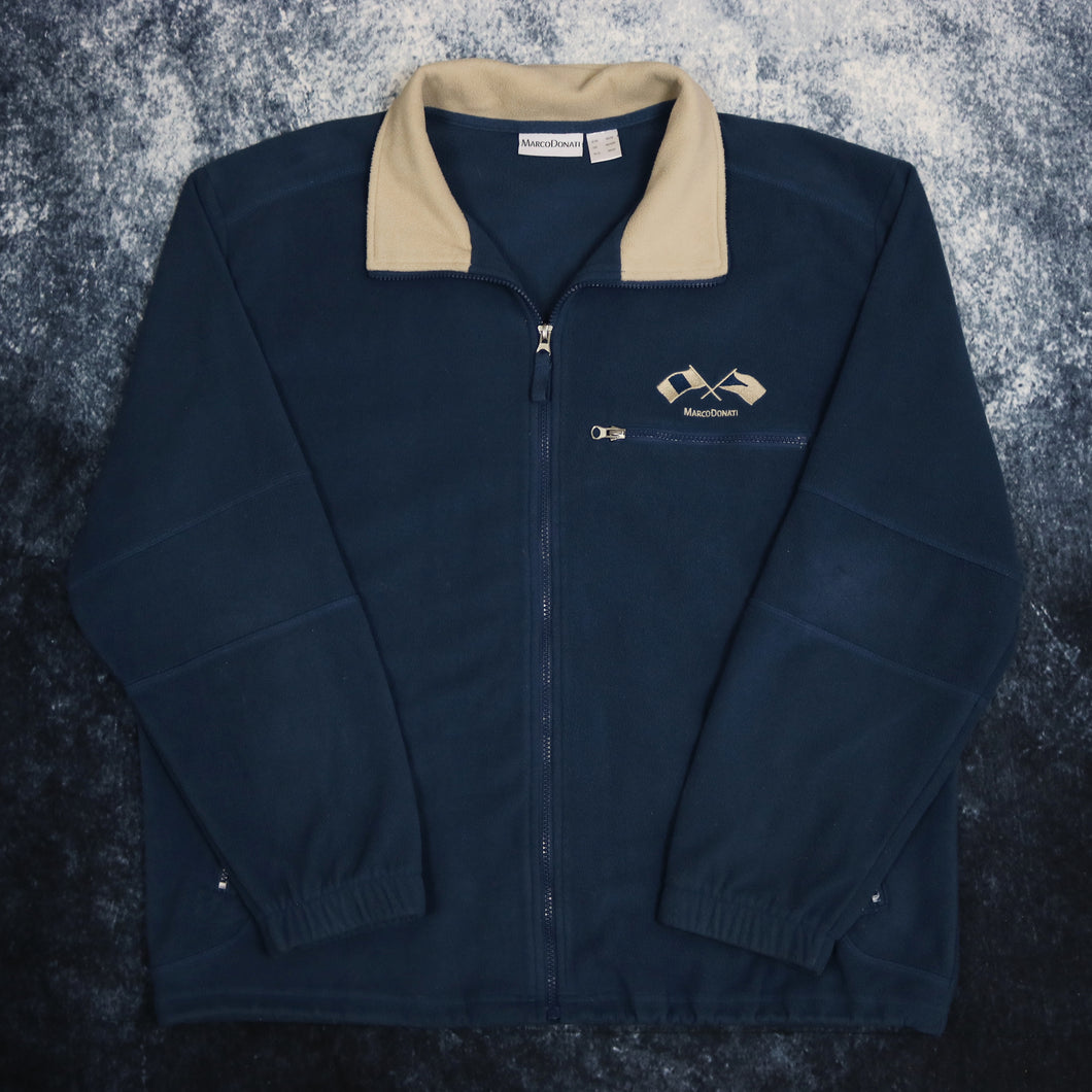 Vintage Navy Marco Donati Fleece Jacket 