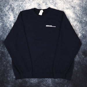 Vintage Navy Nema Inc Sweatshirt | XL