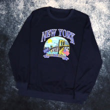 Load image into Gallery viewer, Vintage Navy New York Brooklyn Bridge Sweatshirt | Small
