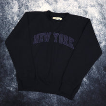 Load image into Gallery viewer, Vintage Navy New York Spell Out Sweatshirt | XS
