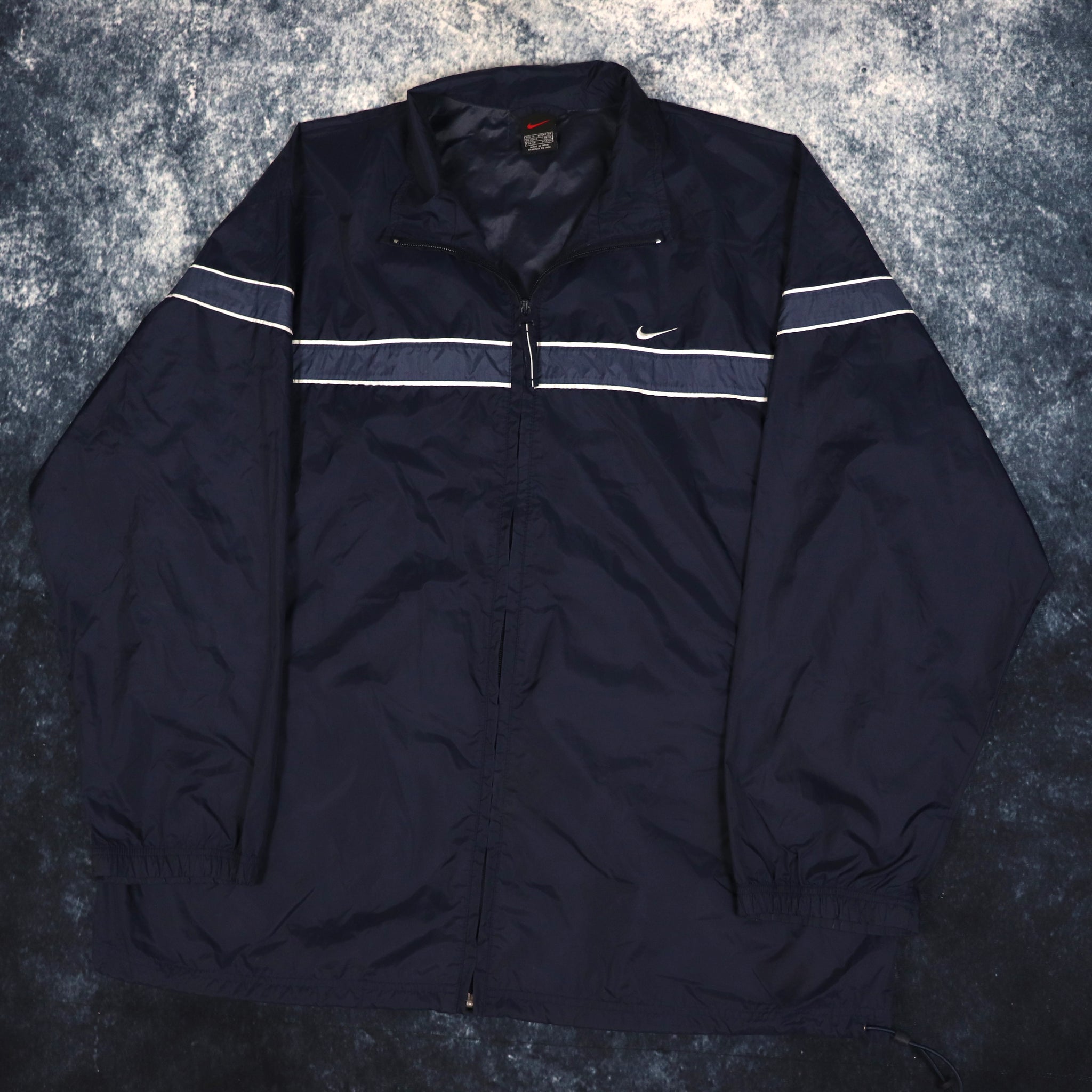 Vintage Navy Nike Windbreaker Jacket 4XL ragkid