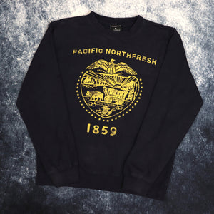 Vintage Navy Pacific Northfresh USA Sweatshirt | Medium