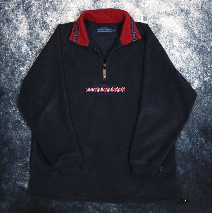 Vintage Navy Paco Active 1/4 Zip Fleece Sweatshirt