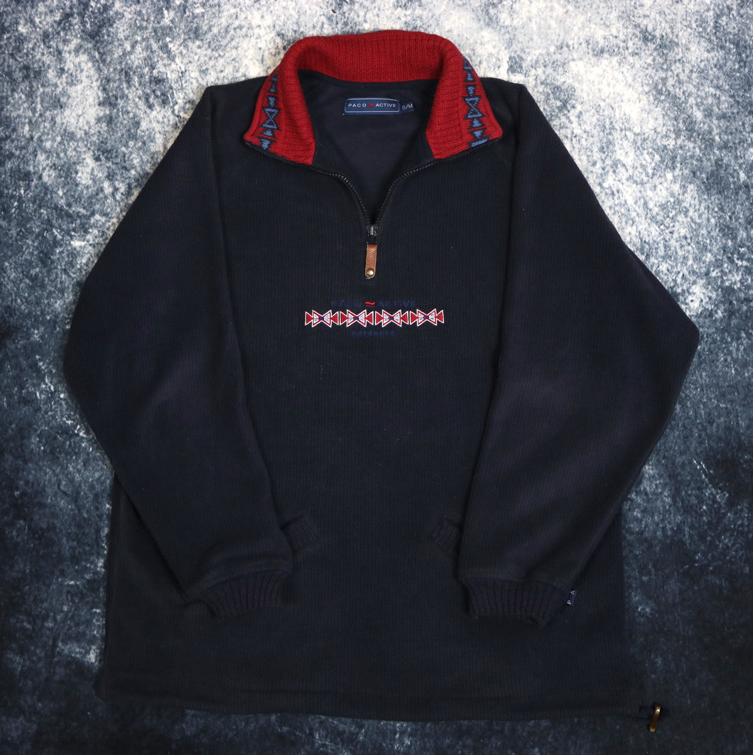Vintage Navy Paco Active 1/4 Zip Fleece Sweatshirt