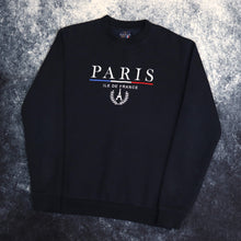 Load image into Gallery viewer, Vintage Navy Paris Sweatshirt | XS
