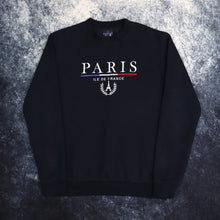 Load image into Gallery viewer, Vintage Navy Paris Sweatshirt | XS
