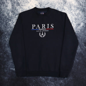 Vintage Navy Paris Sweatshirt | XS