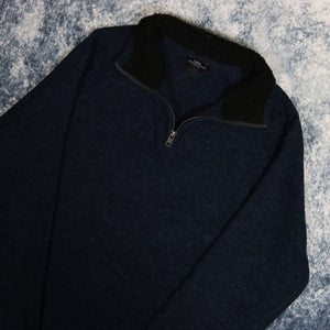 Vintage Navy 1/4 Zip Jumper