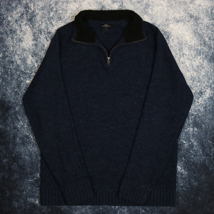 Vintage Navy 1/4 Zip Jumper