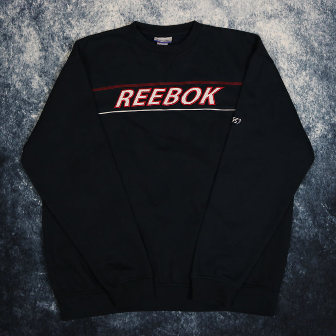 Vintage Navy Reebok Spell Out Sweatshirt