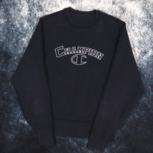 Load image into Gallery viewer, Vintage Navy Reversible Champion Spell Out Sweatshirt | Small
