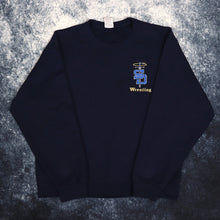 Load image into Gallery viewer, Vintage Navy SD Wrestling Embroidered Sweatshirt | Small
