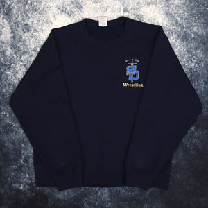 Vintage Navy SD Wrestling Embroidered Sweatshirt | Small
