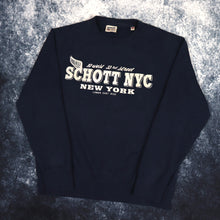 Load image into Gallery viewer, Vintage Navy Schott NYC Sweatshirt | XS
