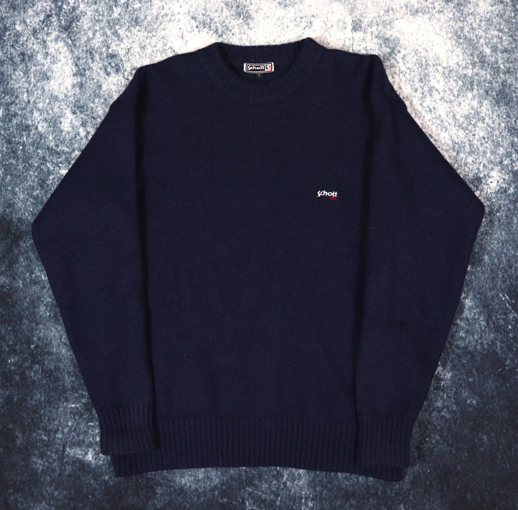 Vintage Navy Schott NYC Jumper | Small