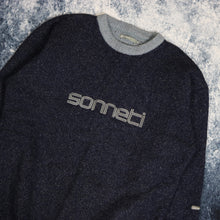 Load image into Gallery viewer, Vintage Navy Sonneti Spell Out Jumper
