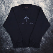Load image into Gallery viewer, Vintage Navy Space Needle Sweatshirt | XS
