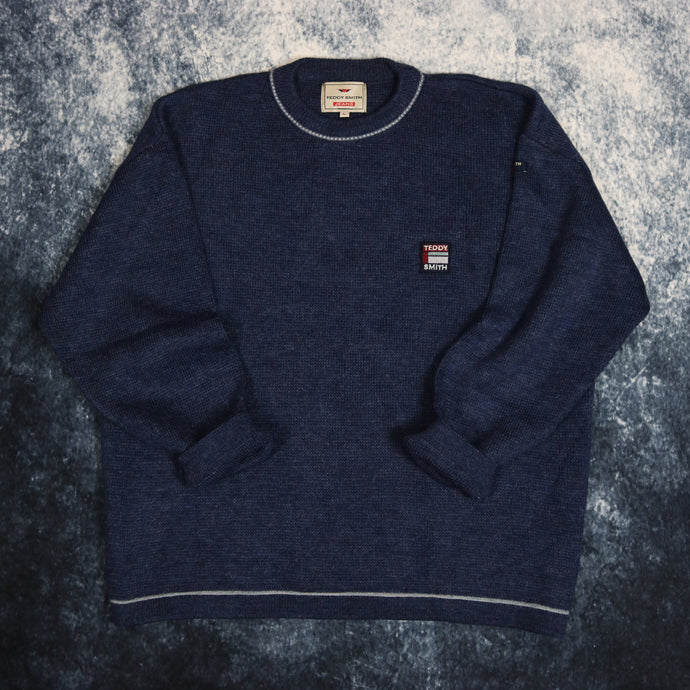 Vintage Navy Teddy Smith Jumper