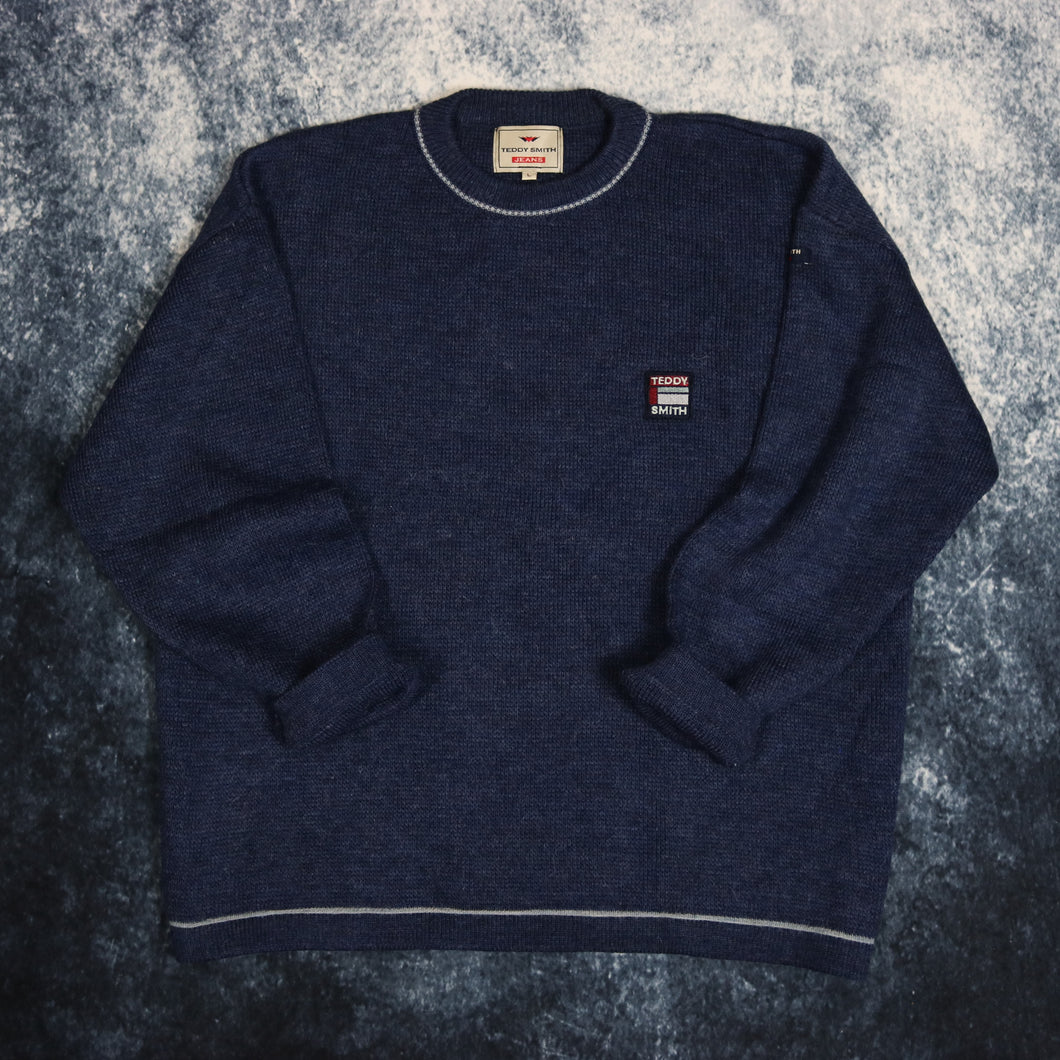 Vintage Navy Teddy Smith Jumper