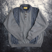 Load image into Gallery viewer, Vintage Navy Timberjack Collared Sweatshirt
