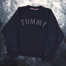 Load image into Gallery viewer, Vintage Navy Tommy Hilfiger Spell Out Sweatshirt | Small
