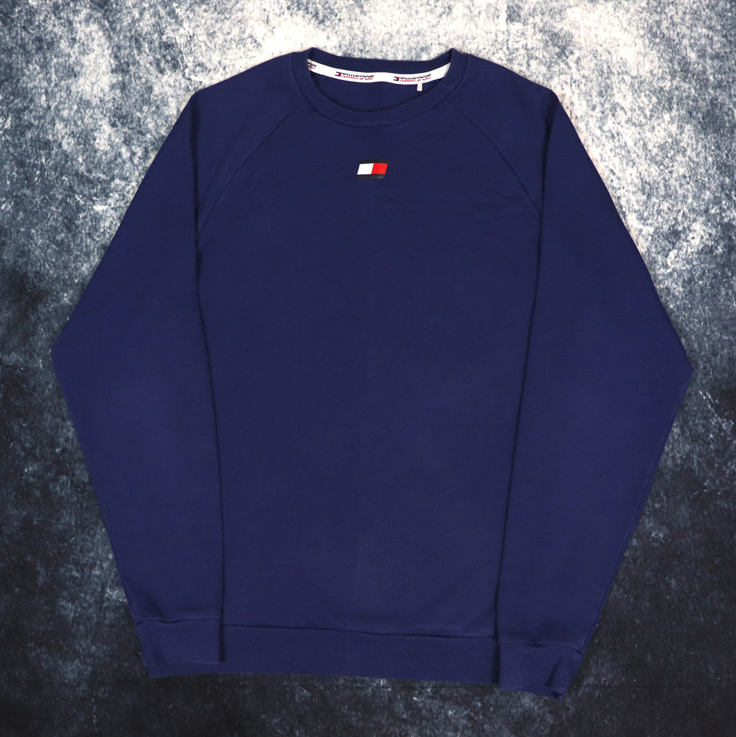 Vintage Navy Tommy Hilfiger Sport Sweatshirt | Medium