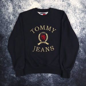 Vintage Navy Tommy Jeans Big Logo Sweatshirt | XXS