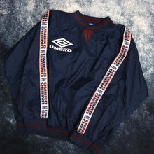 Load image into Gallery viewer, Vintage Navy Umbro Windbreaker Sweatshirt
