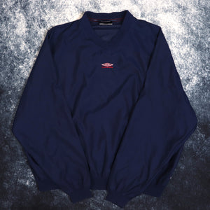 Vintage Navy Umbro Windbreaker Sweatshirt | XL