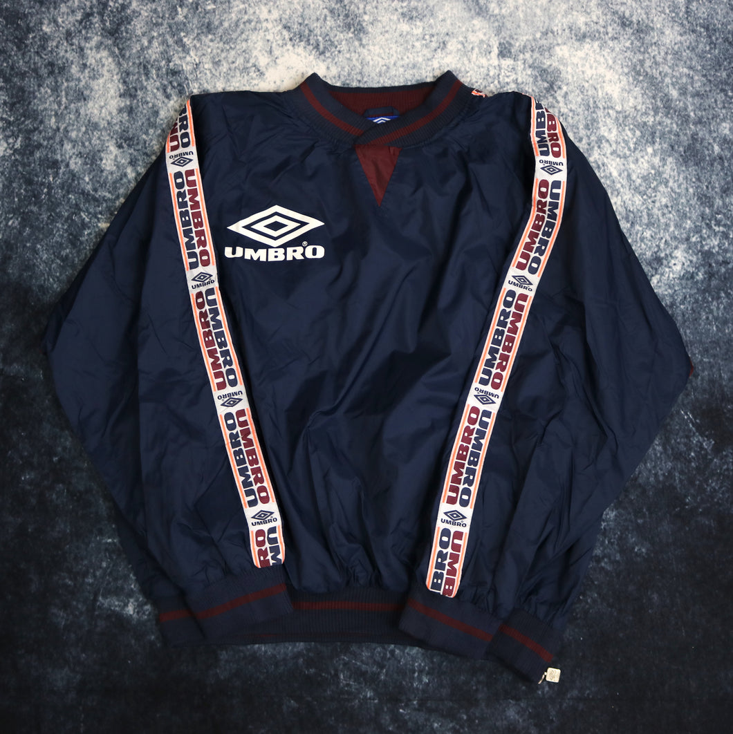 Vintage Navy Umbro Windbreaker Sweatshirt