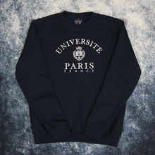 Load image into Gallery viewer, Vintage Navy University Of Paris Sweatshirt
