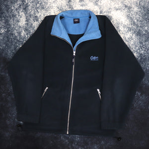 Vintage Navy & Baby Blue Cotton Traders Fleece Jacket | Small