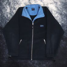 Load image into Gallery viewer, Vintage Navy &amp; Baby Blue Cotton Traders Fleece Jacket | Small
