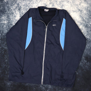 Vintage Navy & Baby Blue Reebok Windbreaker Jacket | XXL