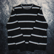 Load image into Gallery viewer, Vintage Navy &amp; Baby Blue Striped Jumper
