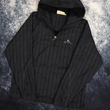 Load image into Gallery viewer, Vintage Navy &amp; Black Weird Fish Pinstripe 1/4 Zip Jacket | XS

