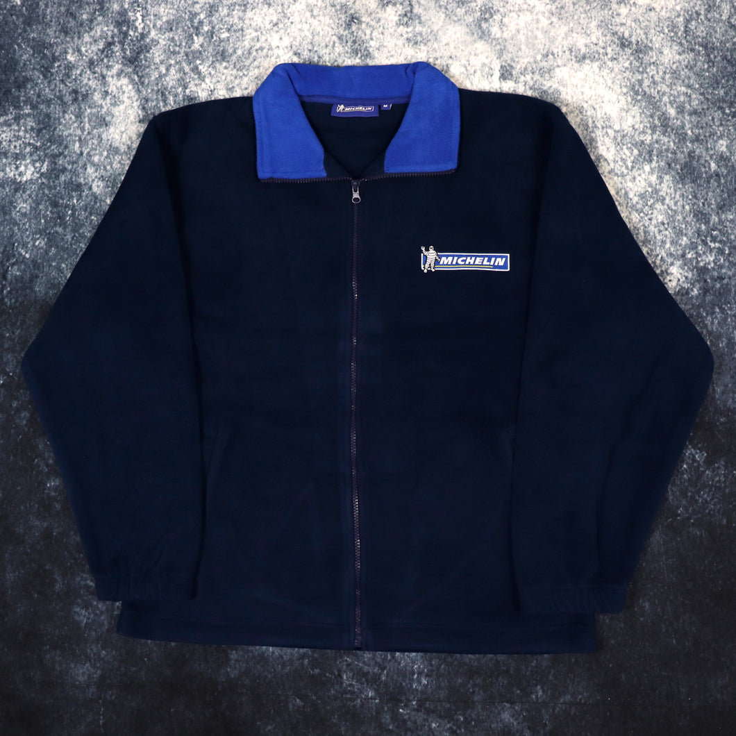 Vintage Navy & Blue Michelin Fleece Jacket | Medium