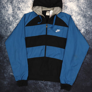 Vintage Black & Blue Nike Windbreaker Jacket | Large