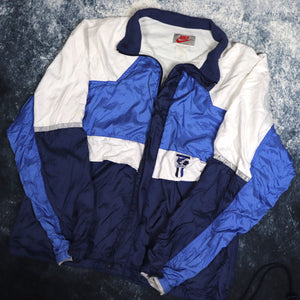 Vintage 90's Navy, Blue & White Nike International Windbreaker Jacket | Small