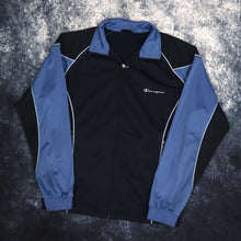 Load image into Gallery viewer, Vintage Navy &amp; Baby Blue Champion Track Jacket | Large
