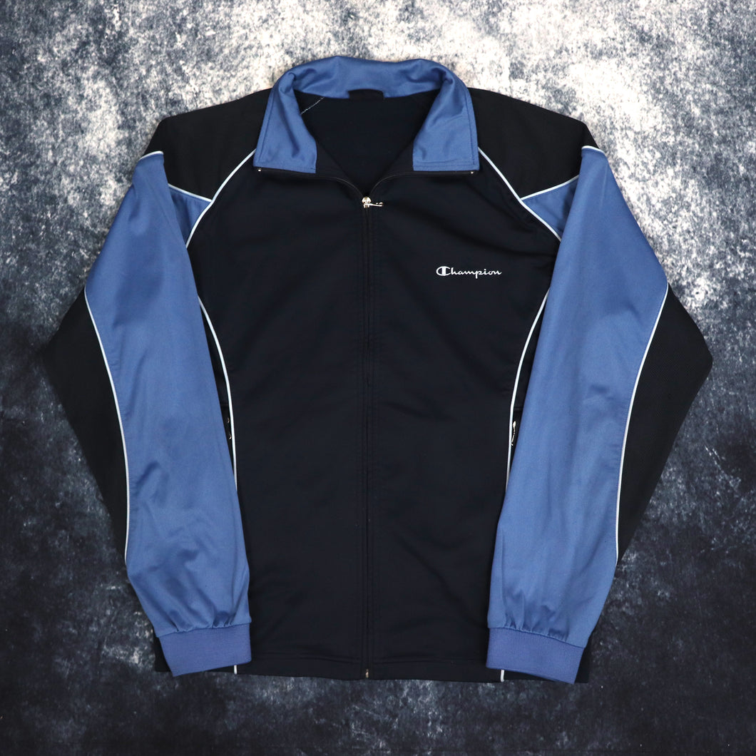 Vintage Navy & Baby Blue Champion Track Jacket | Large