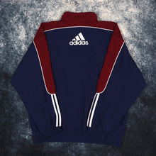 Load image into Gallery viewer, Vintage Navy &amp; Burgundy Adidas Windbreaker Jacket | XL
