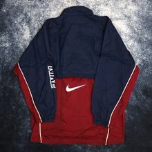 Load image into Gallery viewer, Vintage Navy &amp; Burgundy Nike Windbreaker Jacket
