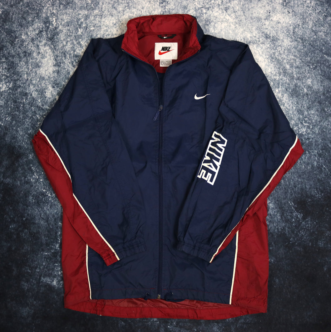 Vintage Navy & Burgundy Nike Windbreaker Jacket
