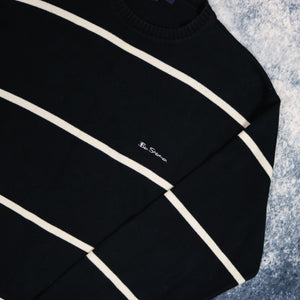 Vintage Navy & Cream Striped Ben Sherman Jumper