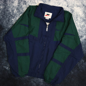 Vintage Navy & Green Nike Windbreaker Jacket